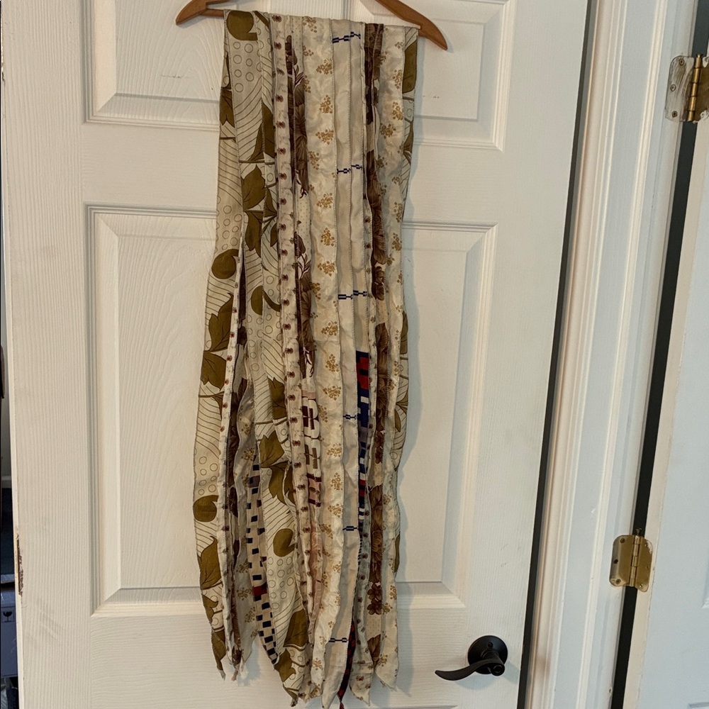 Wrapunzel Cream Sari Strips Head Wrap Scarf